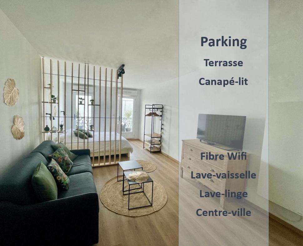 Alp Chartres - Grand Studio Avec Terrasse Et Parking Exterior foto